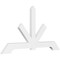 Ekena Millwork Vanguard Architectural Grade PVC Gable Bracket, 60"W x 32 1/2"H x 2"D x 4"F, 13/12 Pitch GBP060X33X0204VAN00 - alternate 1